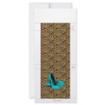 25 High Heel Leopard Mint Matchbook Cover Rack Car Personalized Rack Card