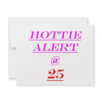 25 Hottie Alert invitations