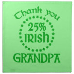 25% Irish - Thank You Grandpa Printed Napkins