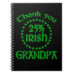 25% Irish - Thank You Grandpa Note Books