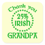 25% Irish - Thank You Grandpa Sticker