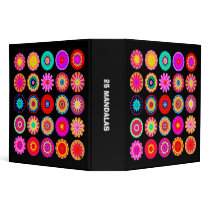 25 Kaliedoscopic Mandalas (2.0in) binders by artberry 25 Kaliedoscopic Mandalas (2.0in) binders
