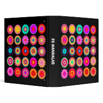 25 Kaliedoscopic Mandalas binders
