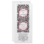 25 Lollipop Topper Girly Butterfly Zebra Print Rack Card