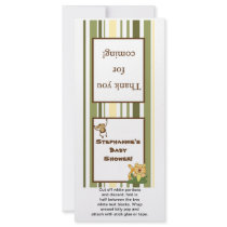 25 Lollipop Topper Jungle Babies Rack Card Design