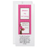 25 Lollipop Topper Pink Mod Mom Polka Dots Rack Card Template