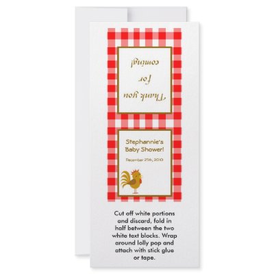 25 Lollipop Topper Red Barn Farm Animals Rack Card by thepapergenius