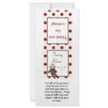 25 Lollipop Topper Red Sock Monkey rack cards