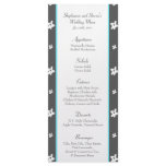 25 Menu Cards Blue Tea Arizona Flowers Rack Card Design