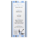 25 Menu Cards Boy Blue Punk Rocker Guitar Rack Card Template