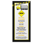 25 Menu Cards Construction Rack Card