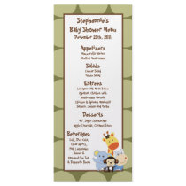 25 Menu Cards Jungle Play Rack Card Template