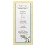 25 Menu Cards Leap Frog Turtle Bee Dragonfly Pond Rack Card