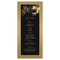 25 Menu Cards Mis XV Purple Gold Party Customized Rack Card