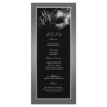 25 Menu Cards Mis XV Silver Black Party Rack Cards