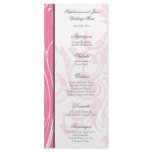 25 Menu Cards Pink Chandelier Personalized Rack Card