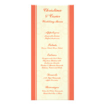 25 Menu Cards Pinkish/Peach Formal Scrolls Elegant Rack Card