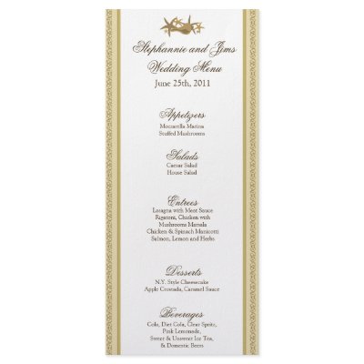 25 Menu Cards Sandy Beach Personalized Rack Card by KammieLand