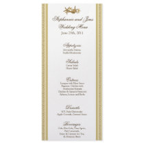 25 Menu Cards Sandy Beach Personalized Rack Card