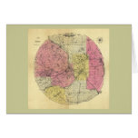 25 Miles Around Minneapolis - 1881 Map Greeting Card