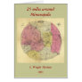 25 Miles Around Minneapolis - 1881 Map Greeting Card