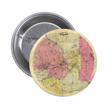 25 Miles Around Minneapolis - 1881 Map Pin