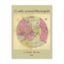 25 Miles Around Minneapolis - 1881 Map Postcards