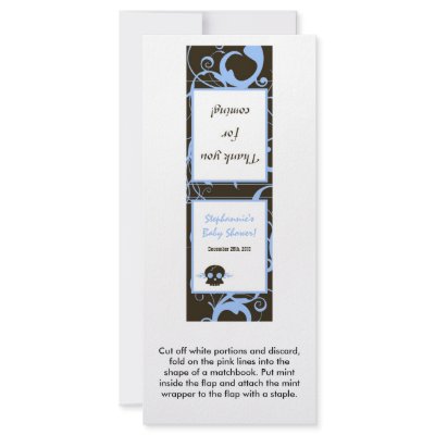 25 Mint Matchbook Boy Blue Punk Rock Skull Flame Full Color Rack Card by thepapergenius
