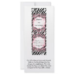 25 Mint Matchbooks Girly Butterfly Zebra Print Rack Card
