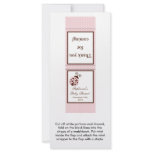 25 Mint Matchbooks Pink Ladybug Rack Card Design