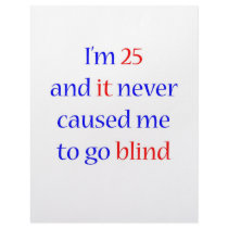 25 Never gone blind letterhead