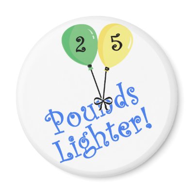 25 Pounds Lighter Magnet by nikiclix