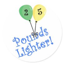 25 Pounds Lighter stickers