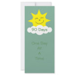 25 recovery milestone bookmarks. Printing on back Rack Card Template
