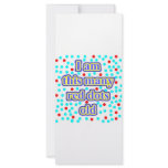 25 Red Dots Old Rack Card Template