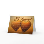 25 Year Anniversary Heart Card