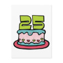 25 Year Old Birthday Cake postcards by Birthday_Bash 25 Year Old Birthday Cake postcards