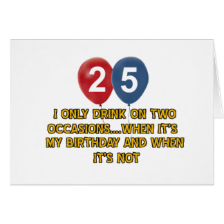 cards birthday funny card designs greeting 25th invitations zazzle