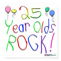 25 Year Olds Rock ! posters
