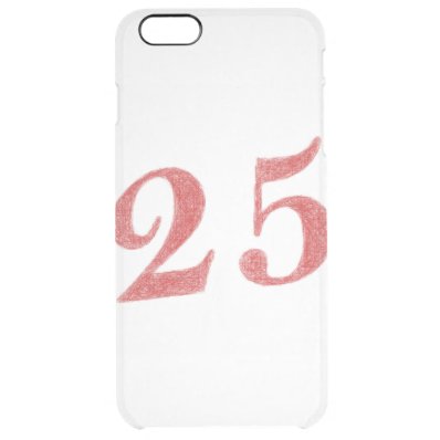 25 years anniversary clear iPhone 6 plus case