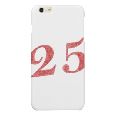 25 years anniversary glossy iPhone 6 plus case
