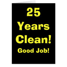 25 Years Good Job! v2 Greeting Card