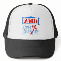 25th anniversary 3 hats