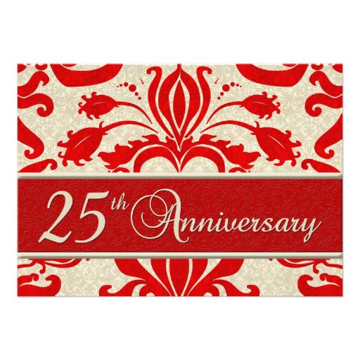 25th Anniversary Business Announcement Red