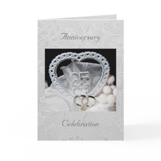 25th Anniversary Celebration Invitation Card card