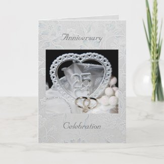 25th Anniversary Celebration Invitation Card card