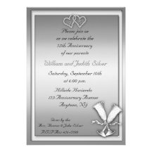 25th Anniversary Champagne Invitation