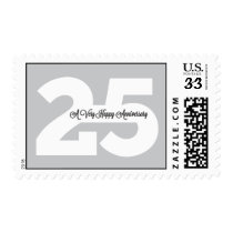 25th Anniversary Custom Stamps in Gray stamps