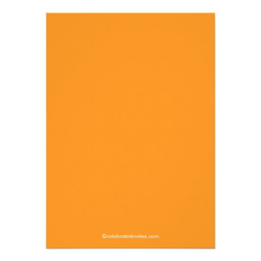 25th Anniversary Damask Invitation Orange White