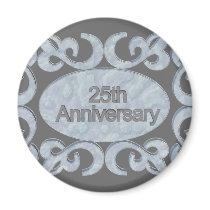 25th Anniversary Gifts Refrigerator Magnet